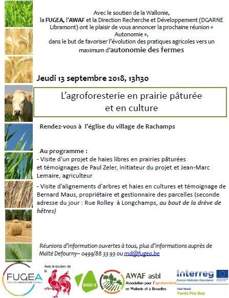 L'agroforesterie en prairie pâturée et en culture !
