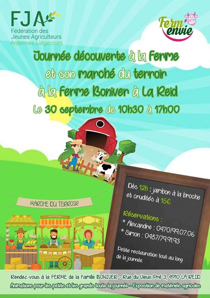 Journée découverte à la ferme Boniver à La Reid
