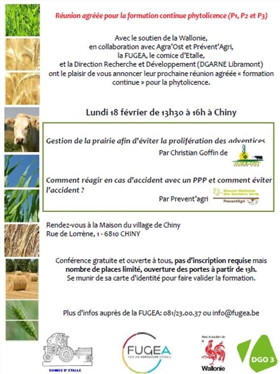 Formation continue PHYTOLICENCE Ã Chiny