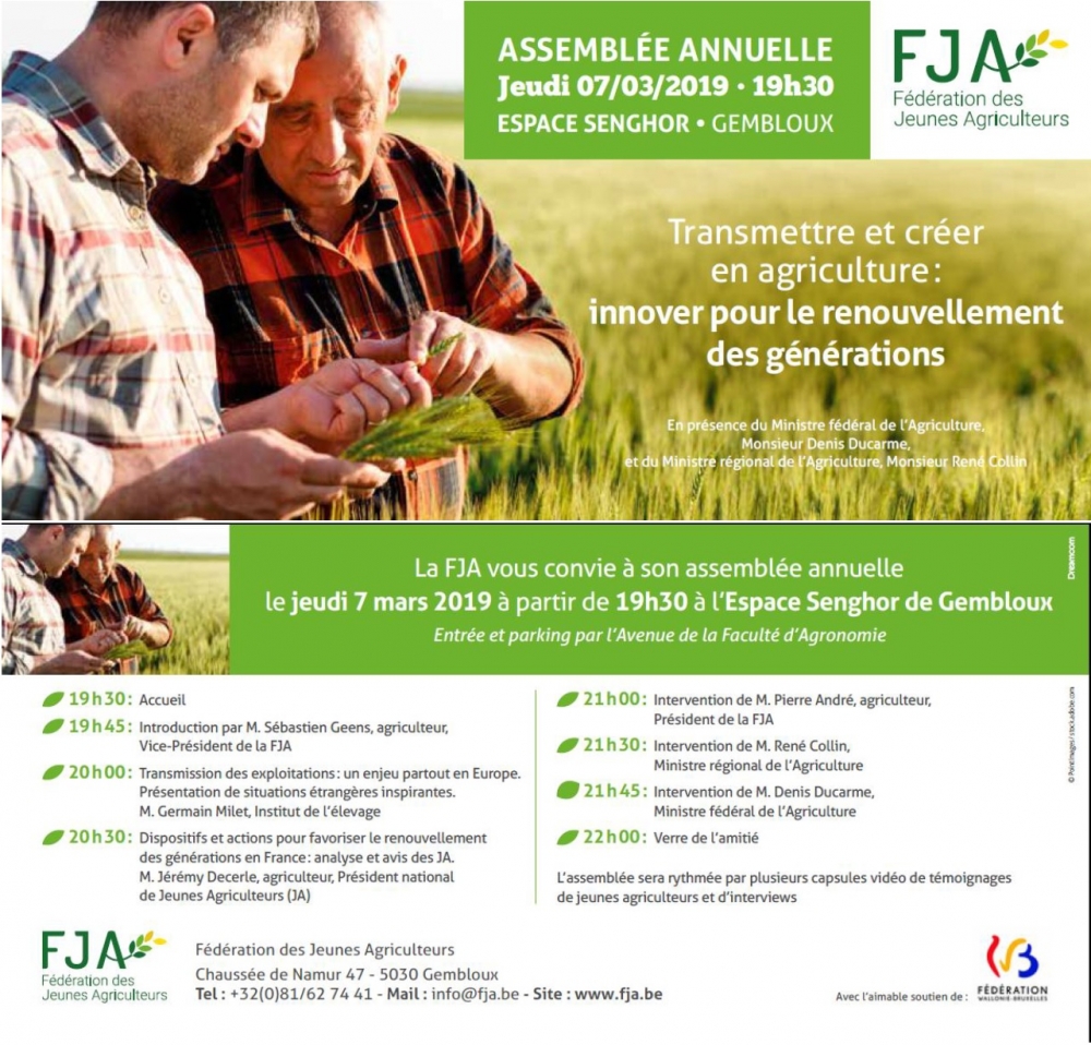 Transmettre et créer en agriculture : innover pour le renouvellement des générations