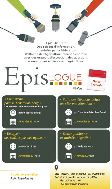 EpisLogue: des soirées d'information. Bloquez les dates!