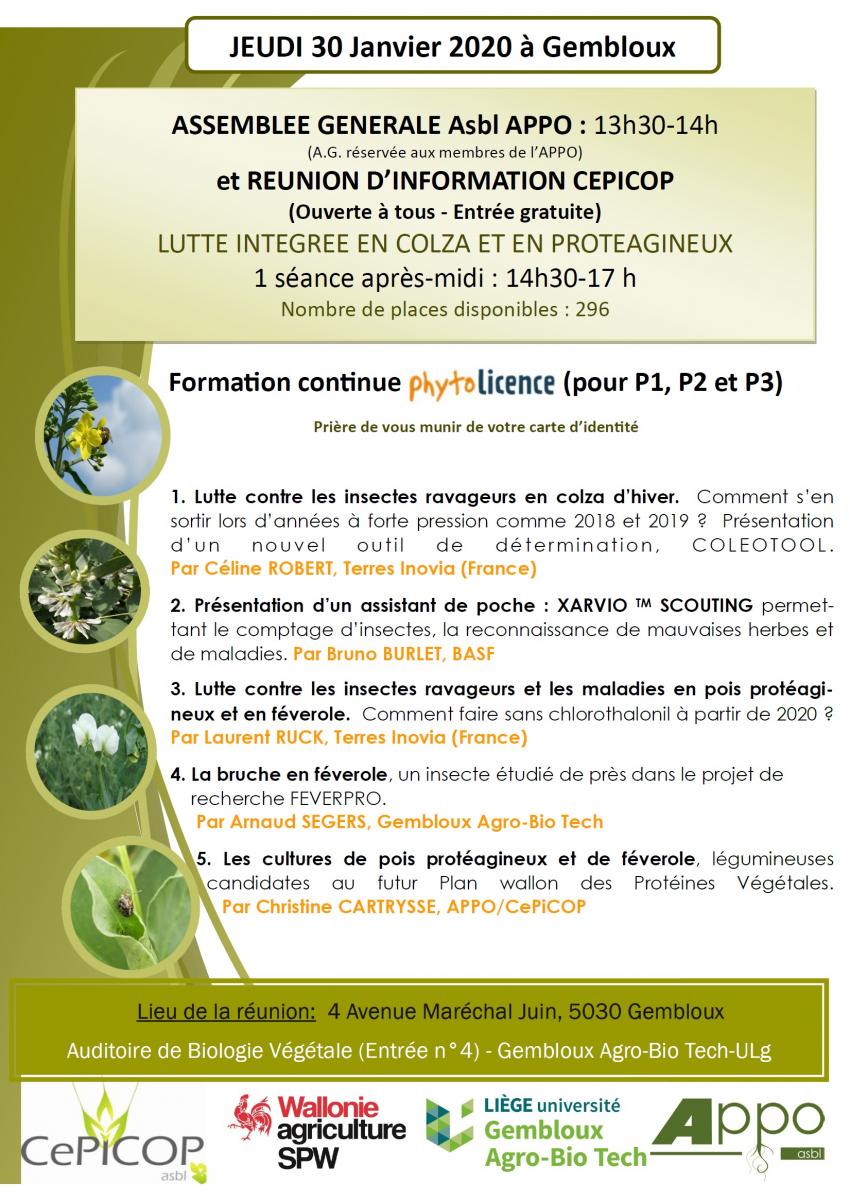 AG de l\'APPO et formation PHYTOLICENCE