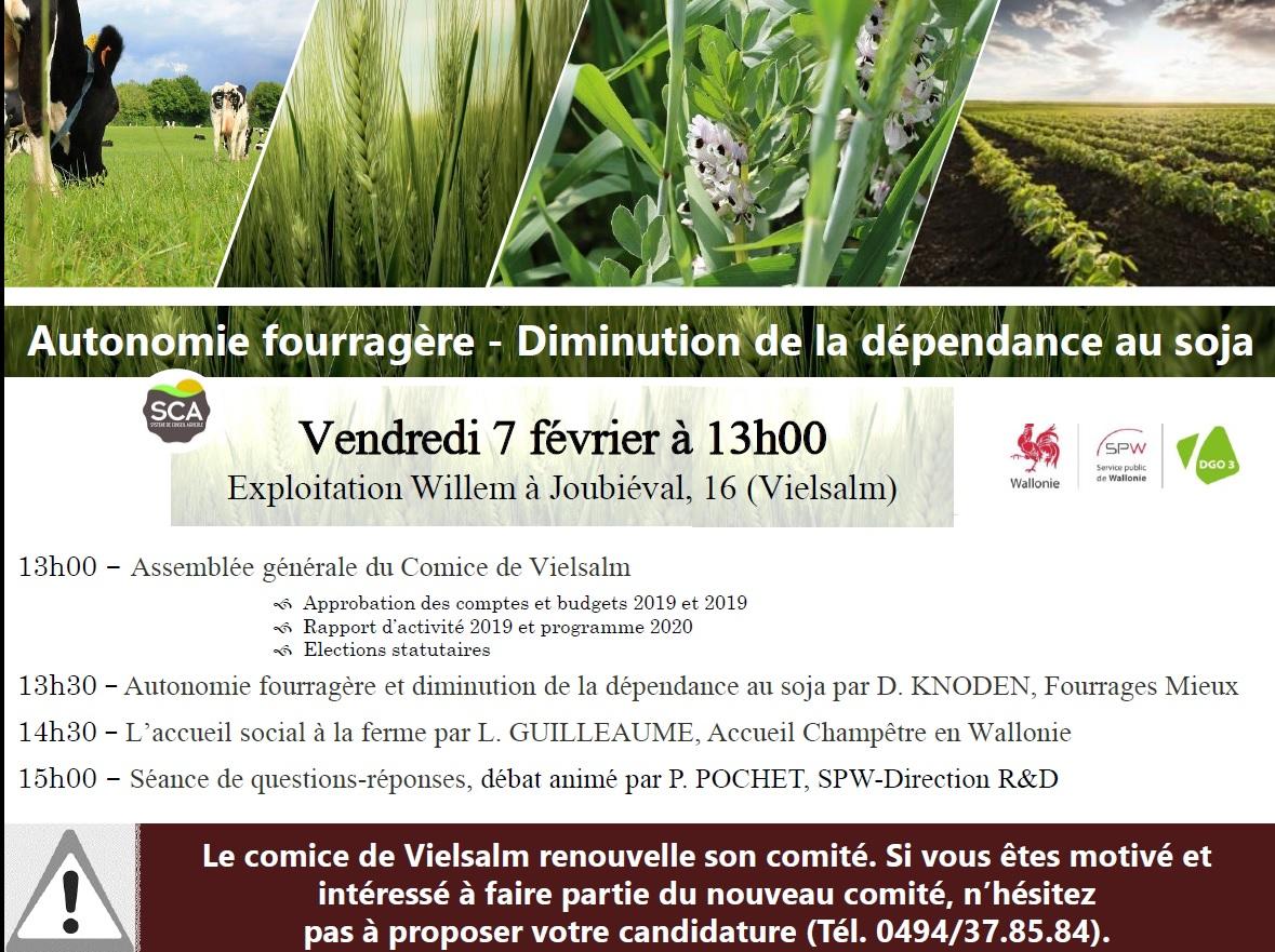 Autonomie fourragère et diminution de la dépendance au soja