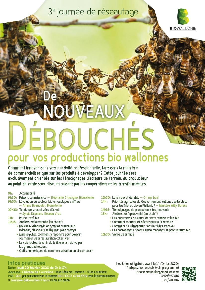 De nouveaux débouchés pour pour vos productions bio wallonnes