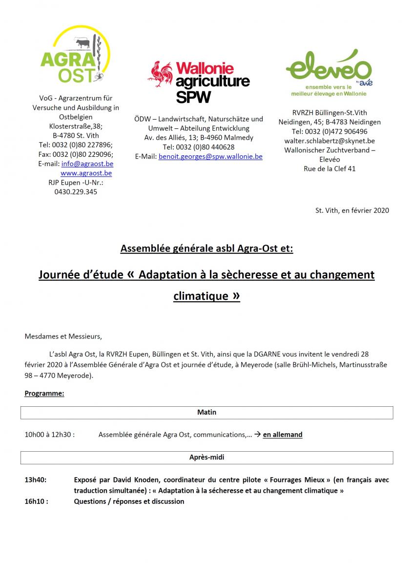 Adaptation à la sècheresse et au changement climatique - Meyerode