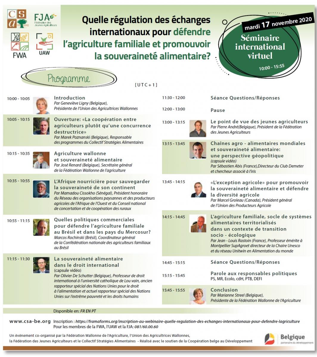 Quelle régulation des échanges internationaux pour défendre l’agriculture familiale et promouvoir la souveraineté alimentaire ?