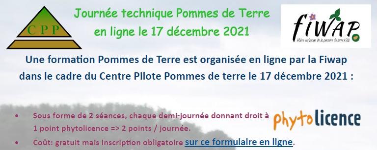 Journée technique Pommes de Terre du CPP - Formation PHYTOLICENCE