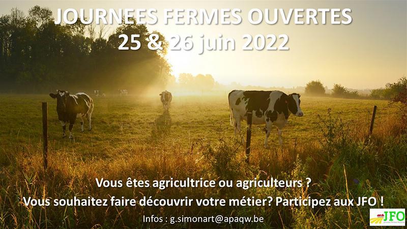 Journées Fermes Ouvertes 2022 - Appel à candidature - A diffuser