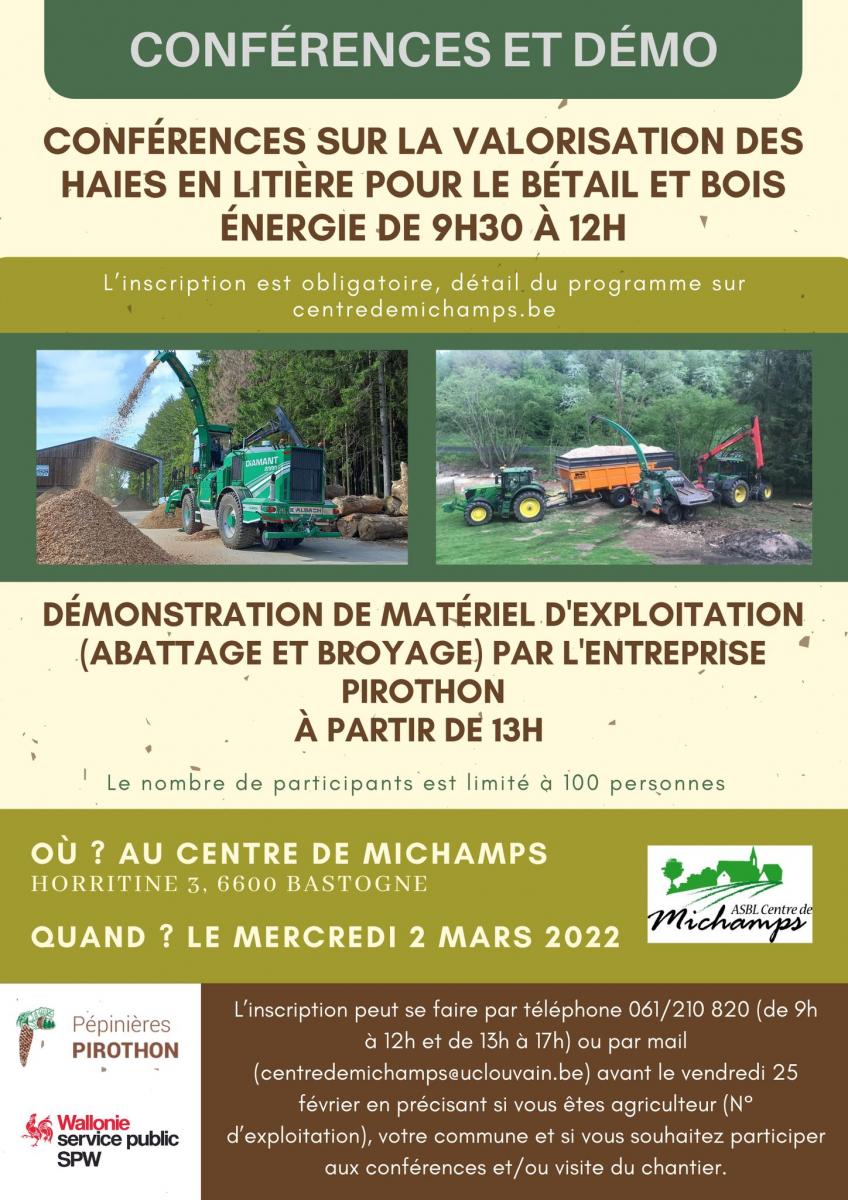 Valorisation des haies en litière pour le bétail et bois-énergie