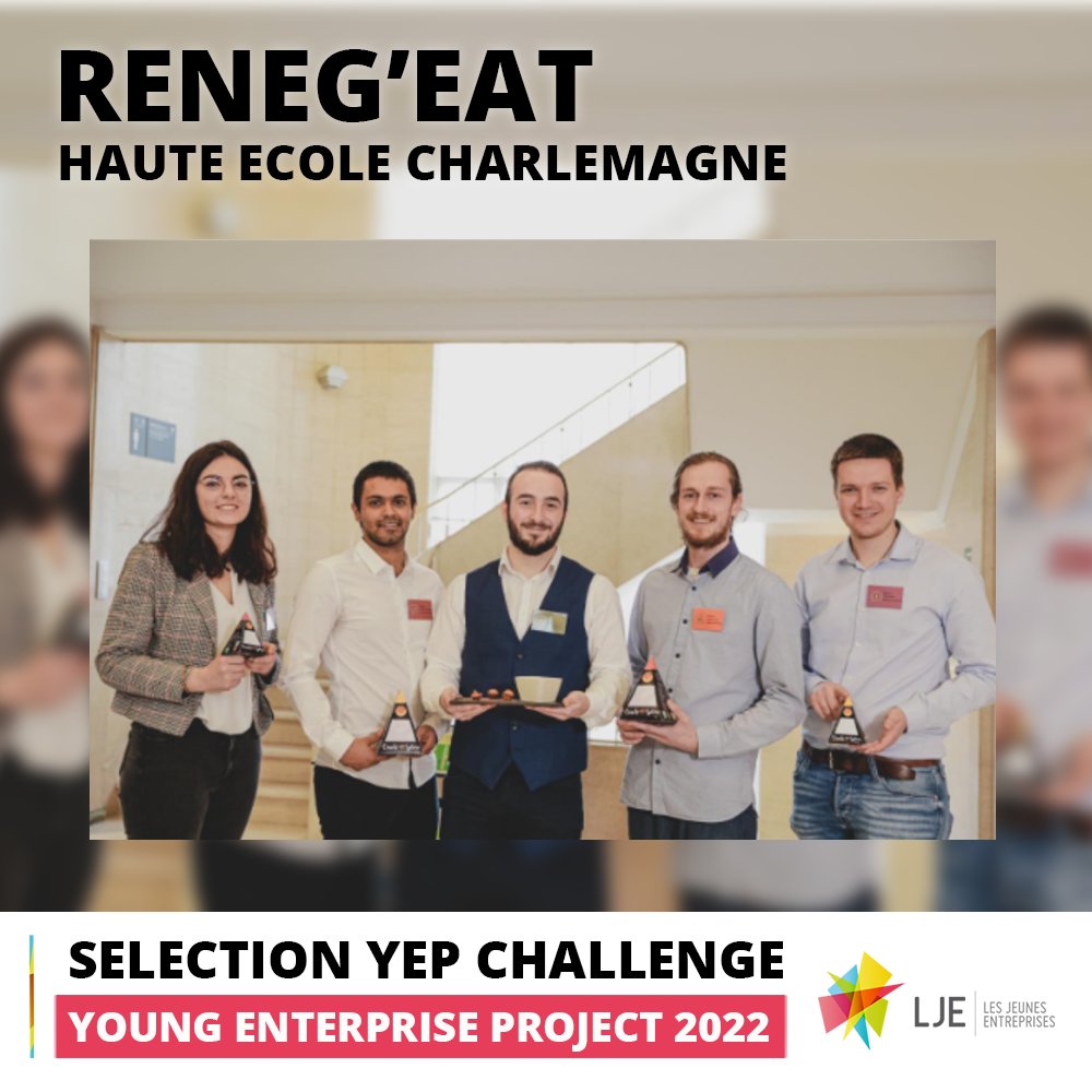 Reneg\'eat a remporté le 2ème PRIX du YEP Challenge 2022