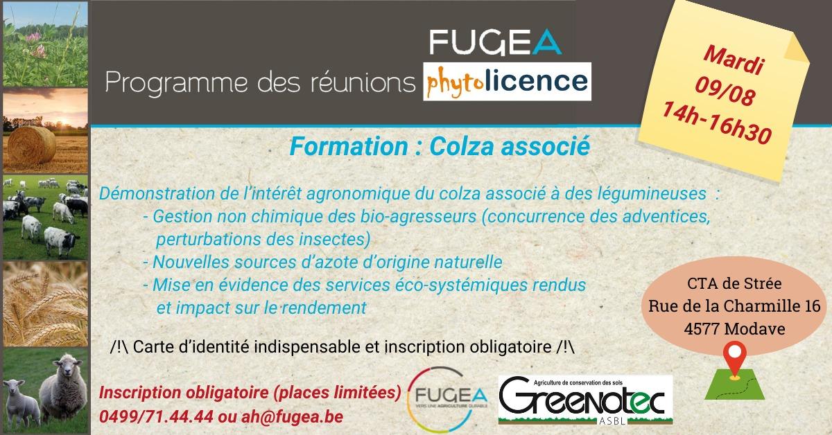 Formation Phytolicence le 9/8 à Strée