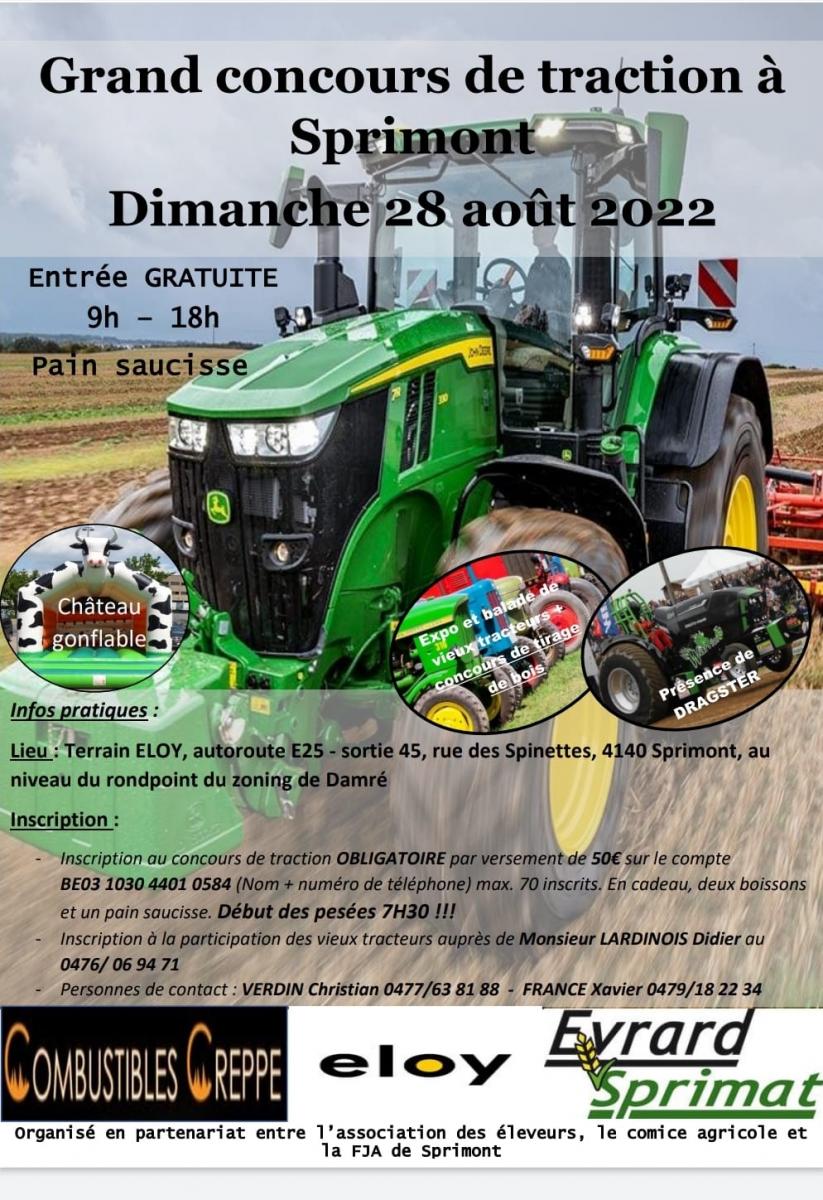 Concours de traction à Sprimont