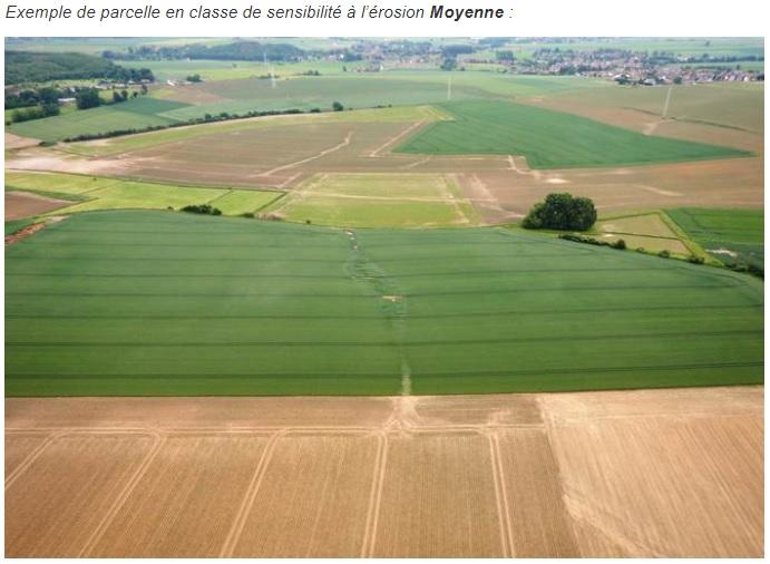 Cartographie du risque d’érosion des parcelles agricoles en Wallonie