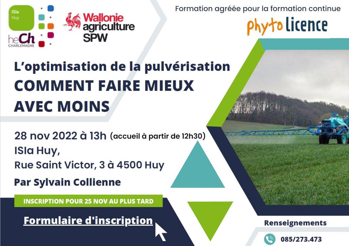 L’optimisation de la pulvérisation – Comment faire mieux avec moins ?