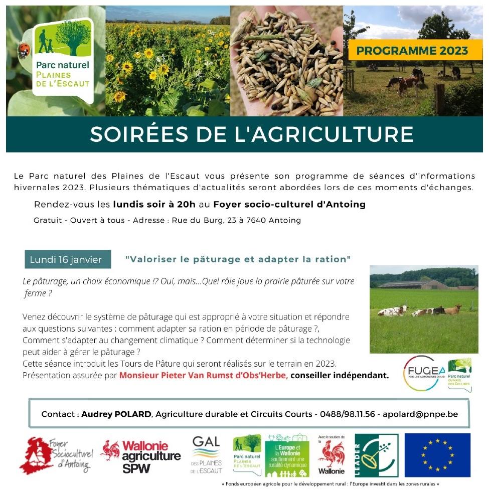 Soirées de l\'agriculture 2023 du Parc naturel des Plaines de l\'Escaut