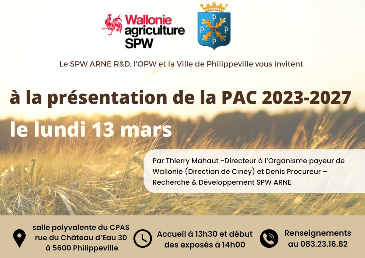 Présentation de la PAC 2023-2027 à Philippeville