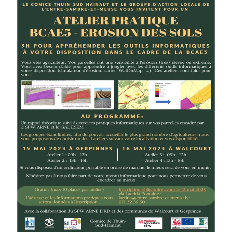 Atelier pratique BCAE 5 – Erosion des sols