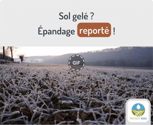 Conditions d\'épandage : rappel