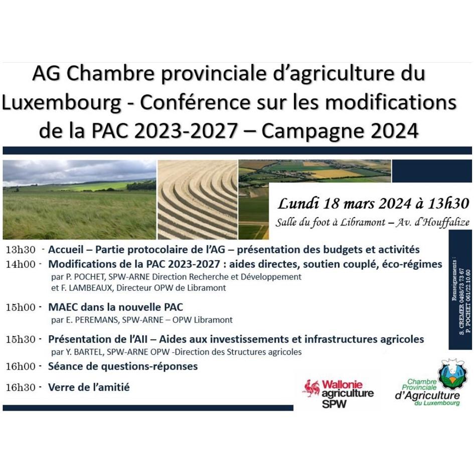 AG de la Chambre provinciale d\'agriculture du Luxembourg