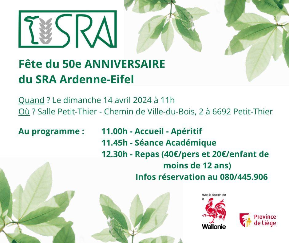 Le SRA Ardenne Eifel fête ses 50 ans d\'existence ce dimanche à Petit-Thier