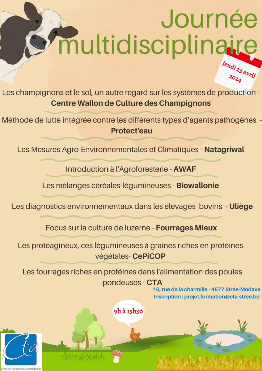 Journée multidisciplaire et formation phytolicence au CTA de Strée