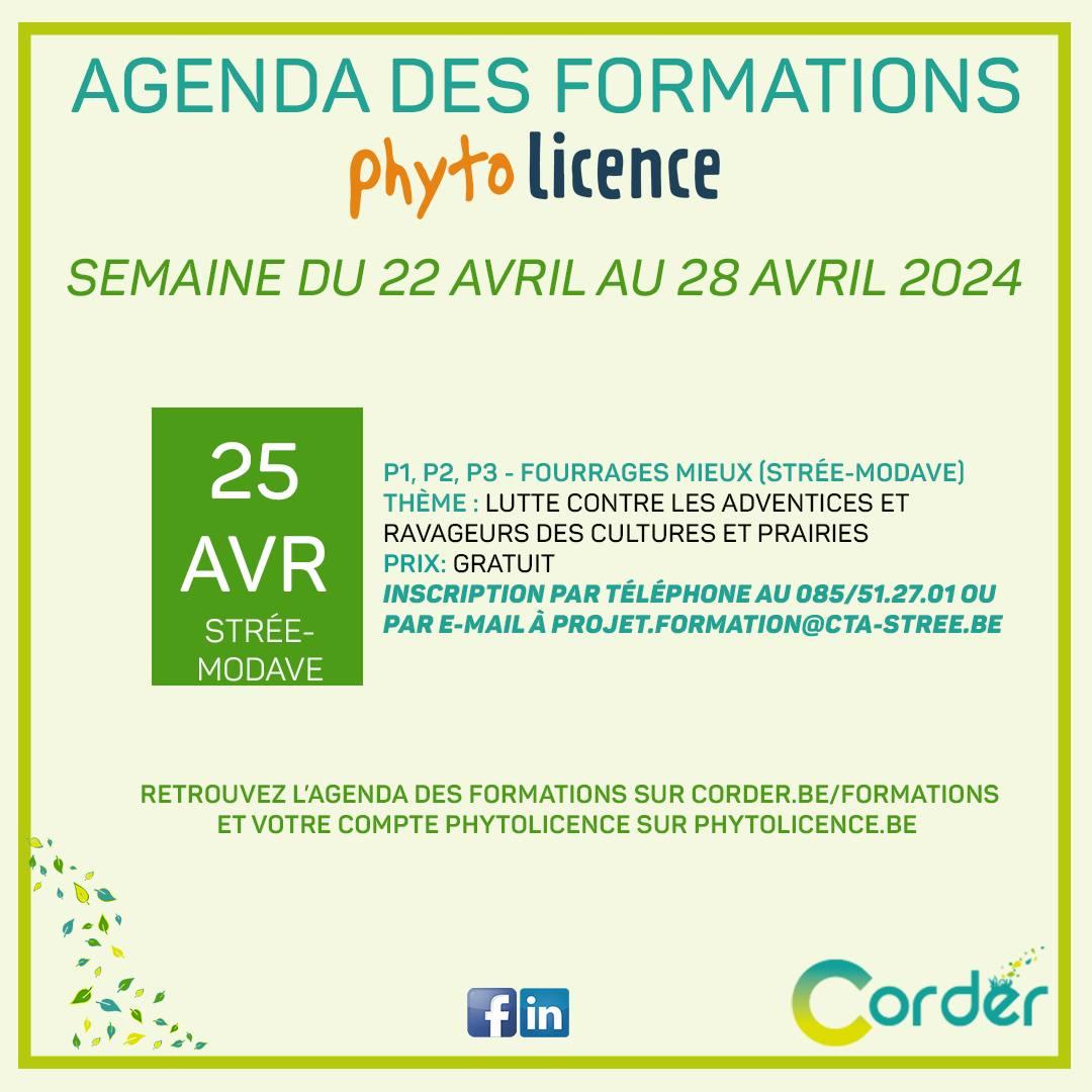 Agenda des formations PHYTOLICENCE