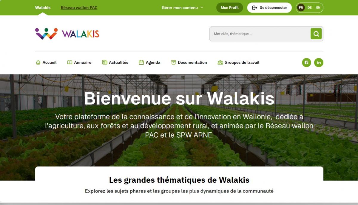 Séances de découverte et de formation à la nouvelle plateforme WALAKIS - RAPPEL