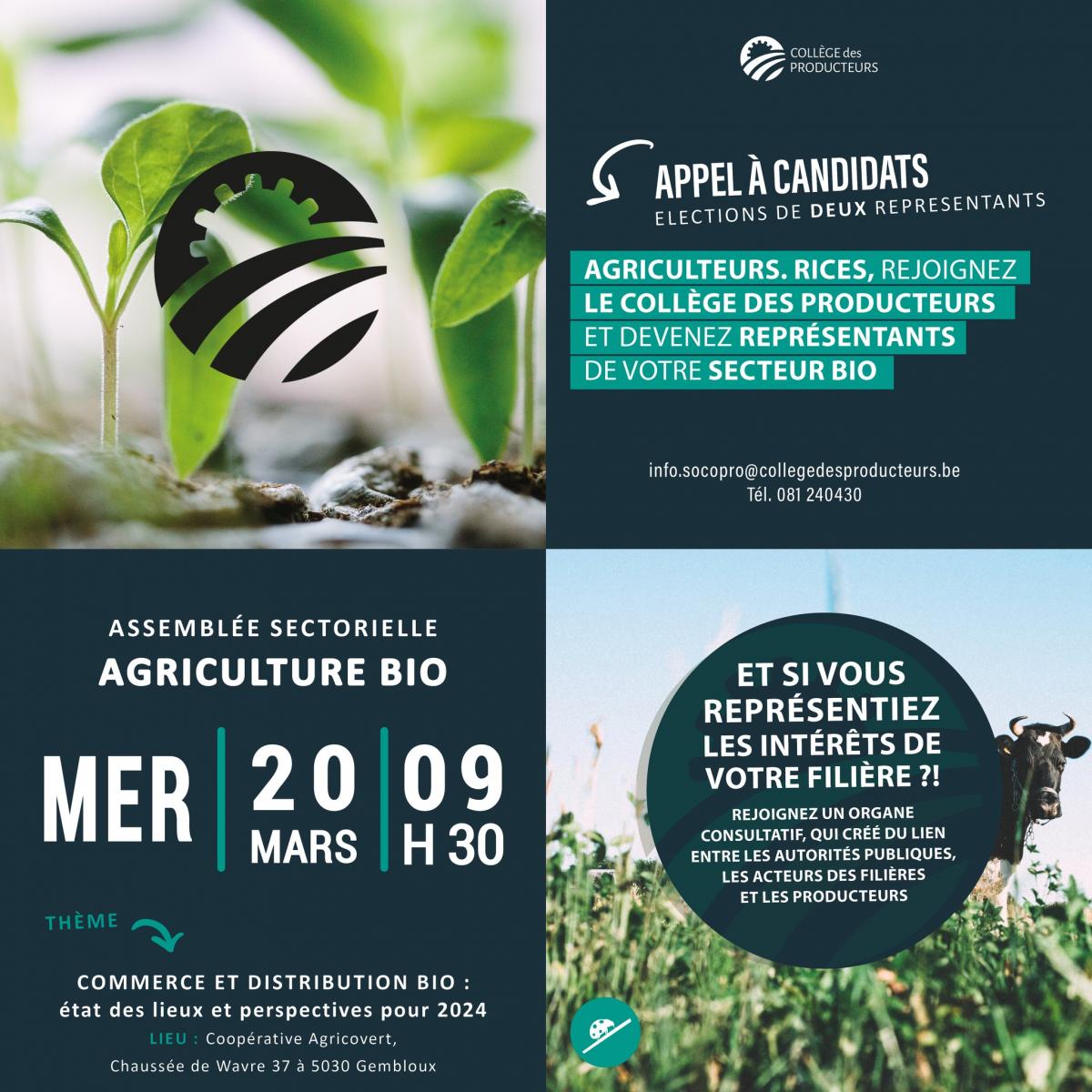 Réunion des acteurs BIO et élections de 2 nouveaux producteurs au sein du Collège