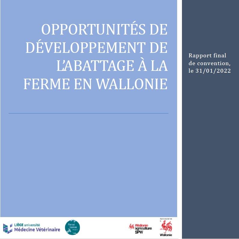 Opportunités de développement de l\'abattage à la #ferme en Wallonie