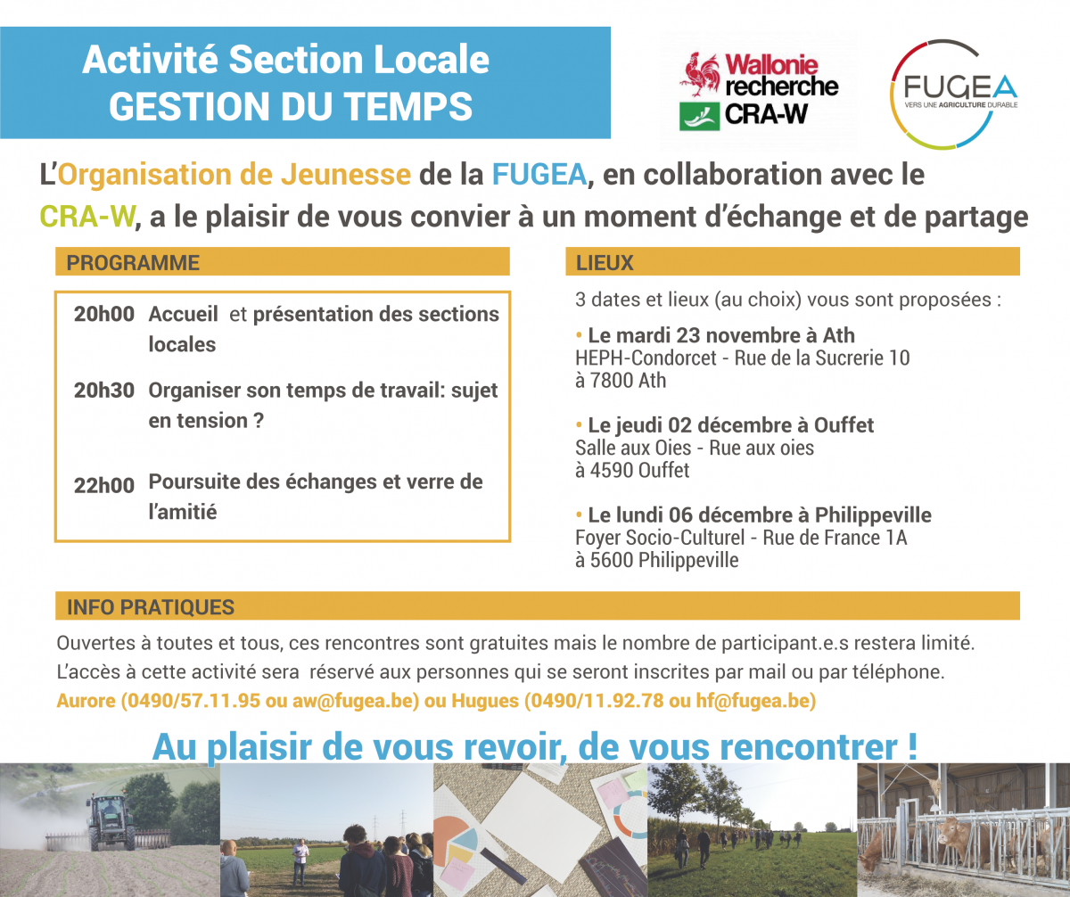 Echanges sur l\'organisation du travail